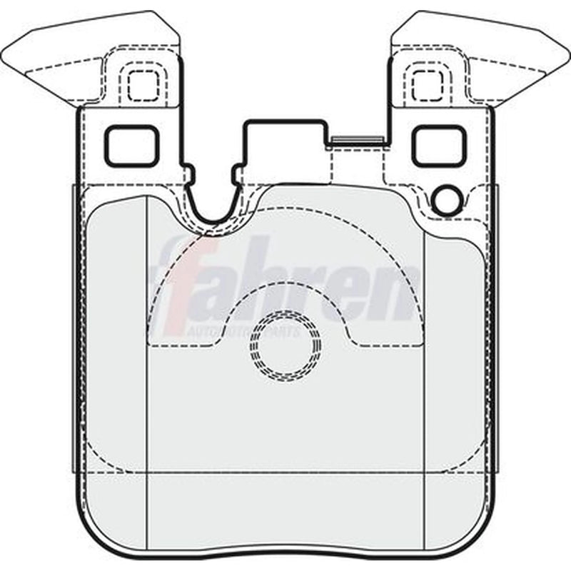Fahren Rear Brake Pad Set fits BMW 1 Sports Hatch 2011-2019