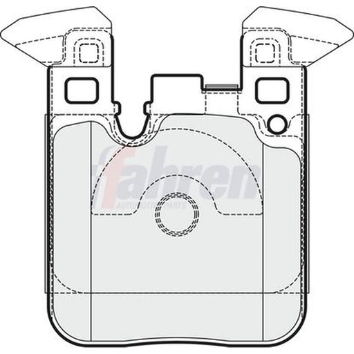Fahren Rear Brake Pad Set fits BMW 1 Sports Hatch 2011-2019
