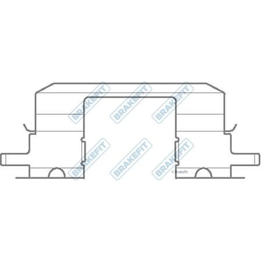 Apec Brake Pad Accessory Fitting Kit Front BKT1268