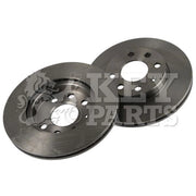 Key Parts 2 x Vented Front Brake Discs KBD4252-x2