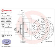 Brembo Xtra 2 x / Front Brake Discs 09.9077.1X-x2