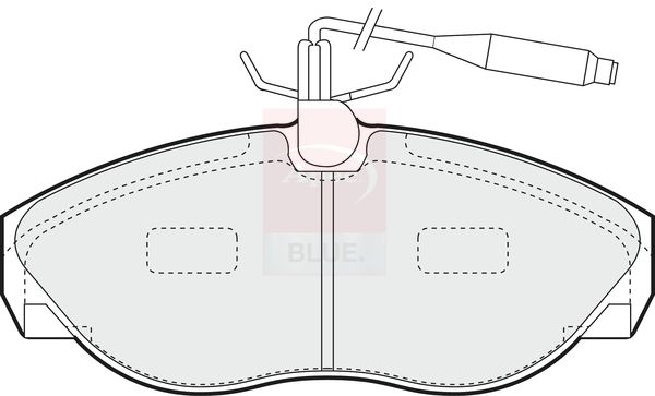 Apec Blue Brake Pad Set Front 145mm x 19mm PD3477