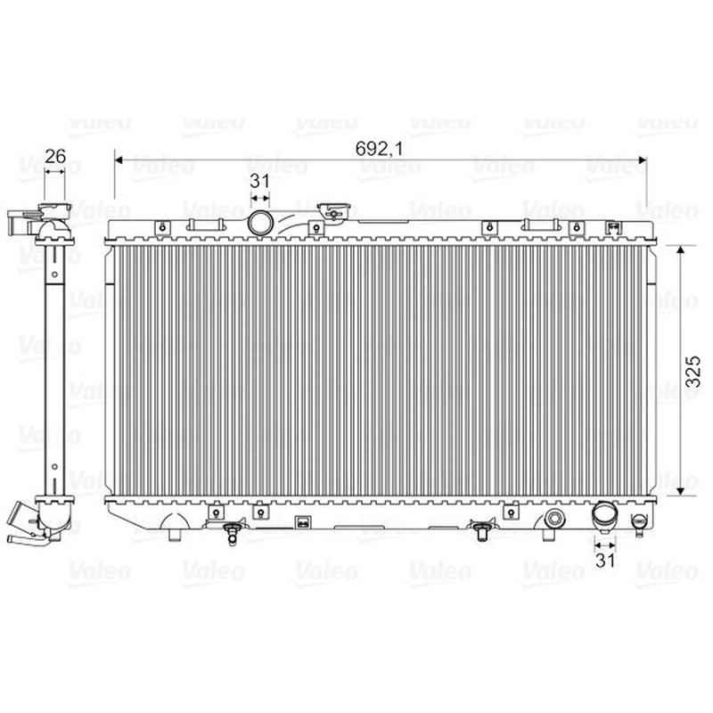 Valeo Engine Radiator 731696