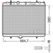 Denso Engine Radiator fits Citroën Berlingo Box Body/Mpv 2008-2020 1.6