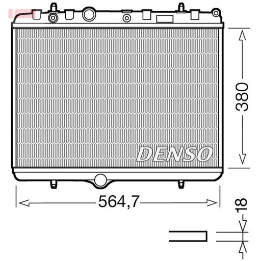 Denso Engine Radiator DRM21055