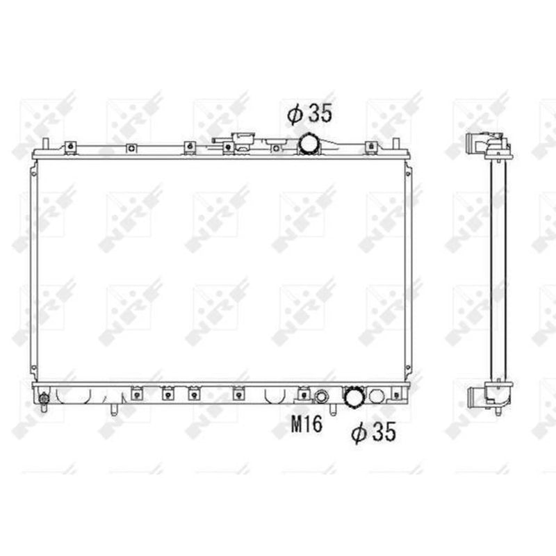 NRF Engine Radiator 53301