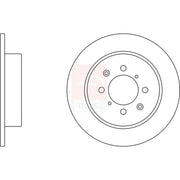 Apec 2 x Solid Rear Brake Discs SDK6038-x2