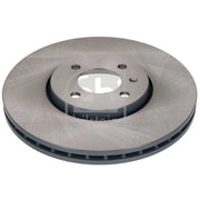 Febi 2 x Internally Vented Front Brake Discs 1000750