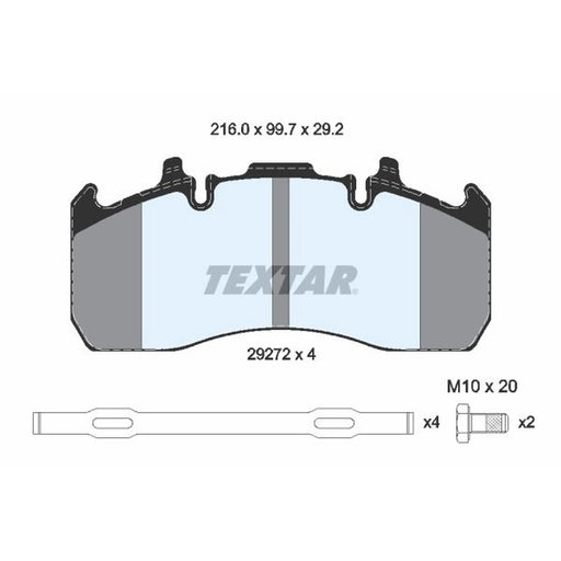 Textar Front Brake Pad Set 2927201