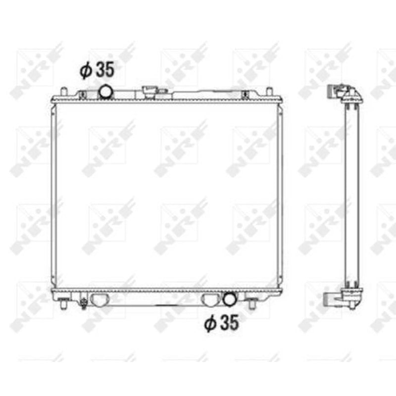 NRF Engine Radiator 52108