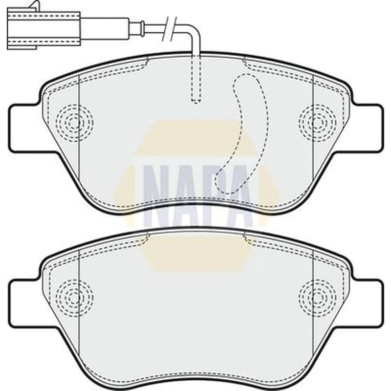 NAPA Front Brake Pad Set NBP1584