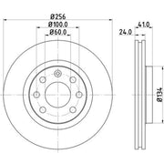 Mintex Mintex Front Brake Disc Kit MDK0108