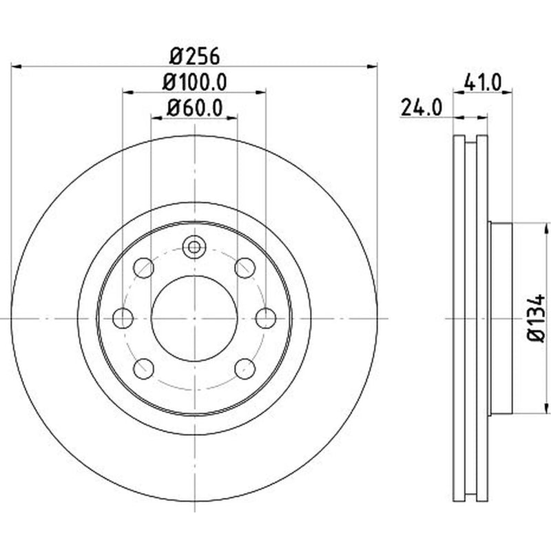 Mintex Mintex Front Brake Disc Kit MDK0108