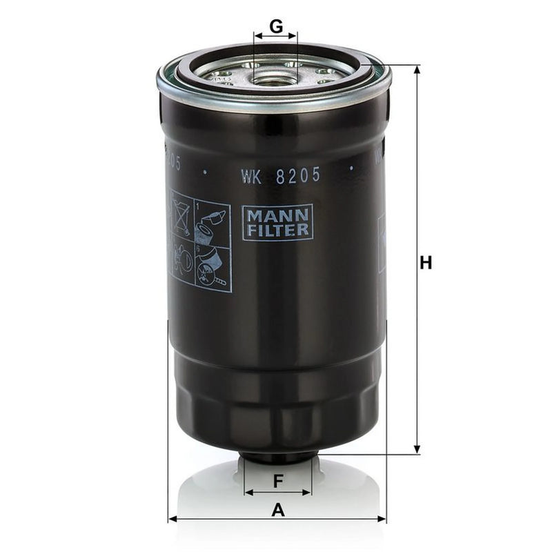 MANN-FILTER Fuel Filter Element WK 8205