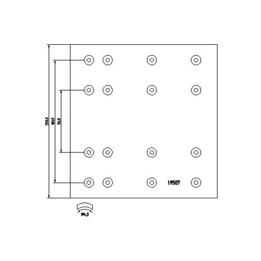 Textar Textar Cv Brake Lining Set 1955708