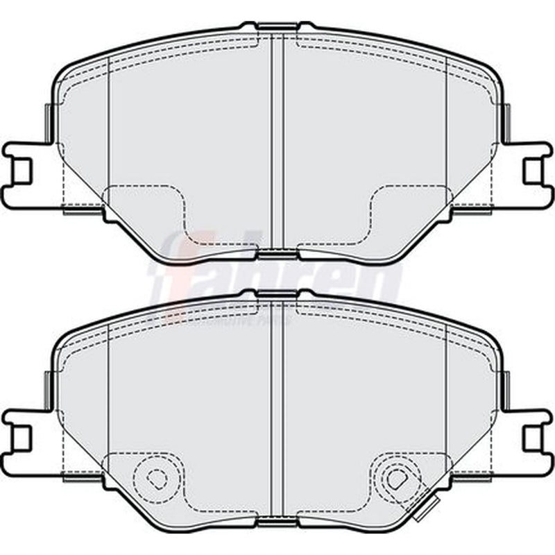 Fahren Front Brake Pad Set fits Opel Insignia B Grand Sport 2017 on 1.5 1.6