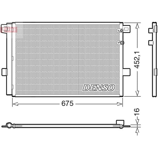 Denso Air Conditioning Condenser DCN32065
