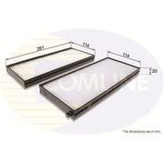 Comline Cabin Air Filter (Pollen Filter) EKF355-2