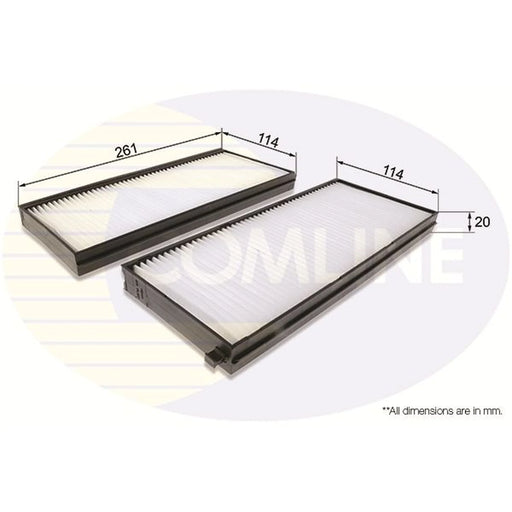 Comline Cabin Air Filter (Pollen Filter) EKF355-2