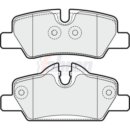Fahren Rear Brake Solid Discs & Pads fits Mini Mini 2013-2020