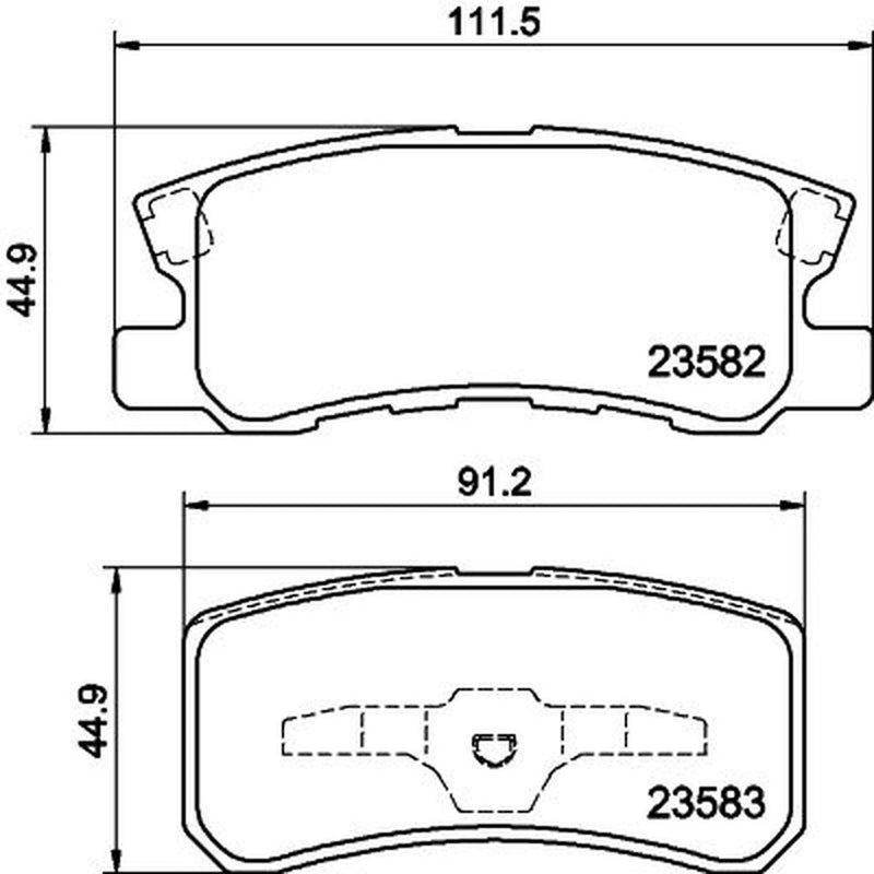 Mintex Rear Brake Pad Set MDB2080