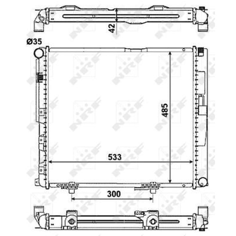 NRF Engine Radiator 516572