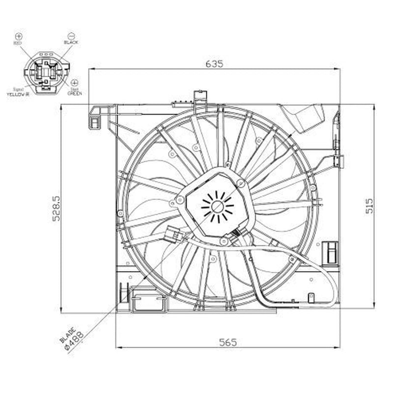 NRF Engine Cooling Fan 47955