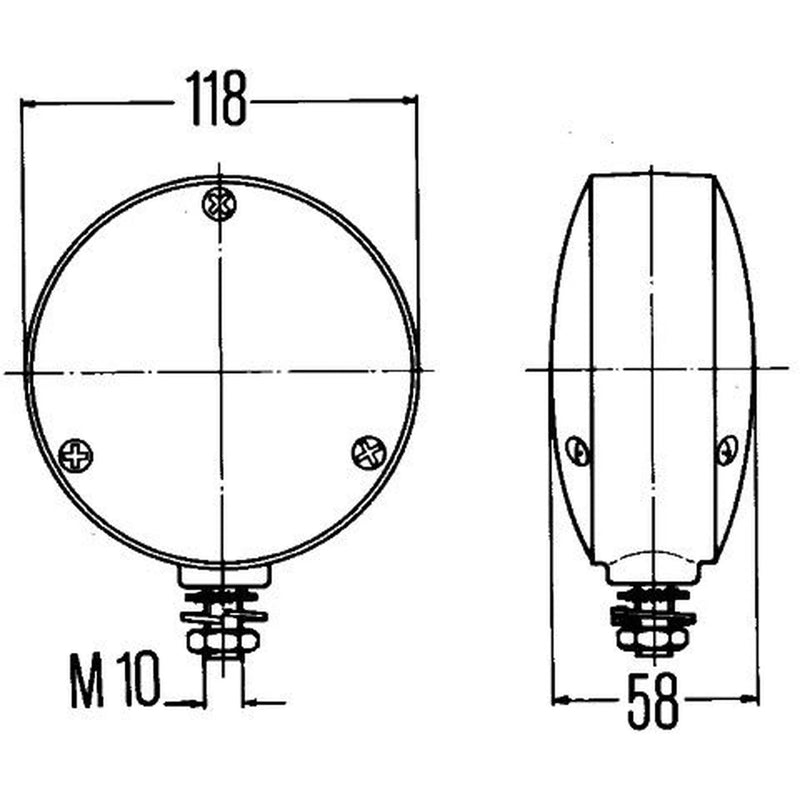 Hella Direction Indicator Light Right Front 2BA 003 022-021
