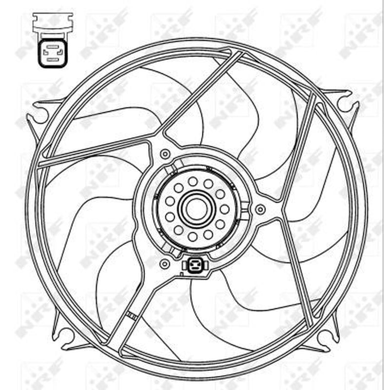 NRF Engine Cooling Fan 47069