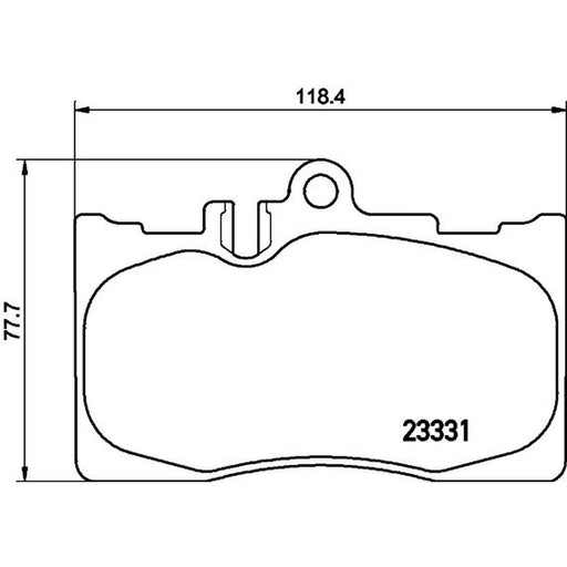 Mintex Front Brake Pad Set MDB2135