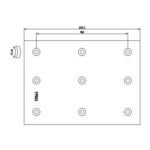 DON Don Cv Brake Lining Set VL76771S7100