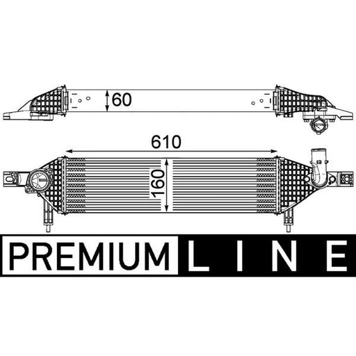 Mahle Intercooler (Charge Air Cooler) CI 320 000P