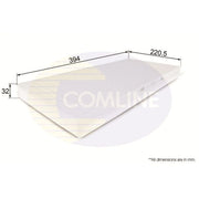 Comline Cabin Air Filter (Pollen Filter) EKF250