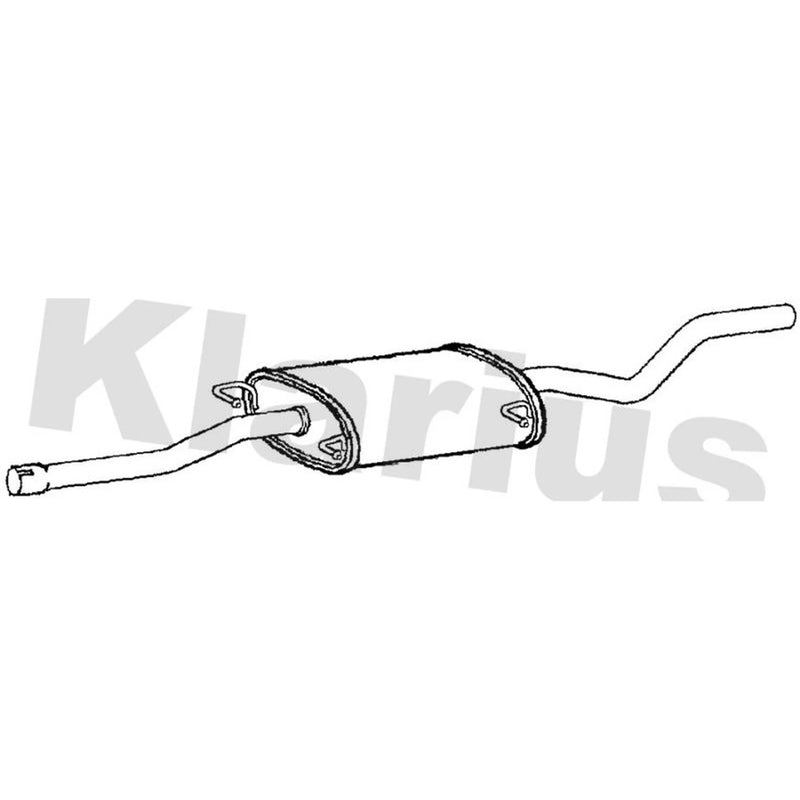 Klarius Box With Tail Pipe Rear MZ578V
