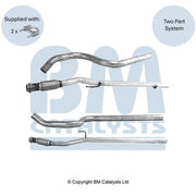 BM Catalysts Exhaust Pipe OD BM50876