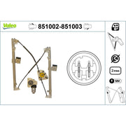 Valeo Electric Window Regulator Lifter Left Front 851002