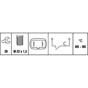 Hella Radiator Fan Temperature Switch Connectors 6ZT 007 801-011