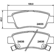 DON Rear Brake Pad Set PCP1161