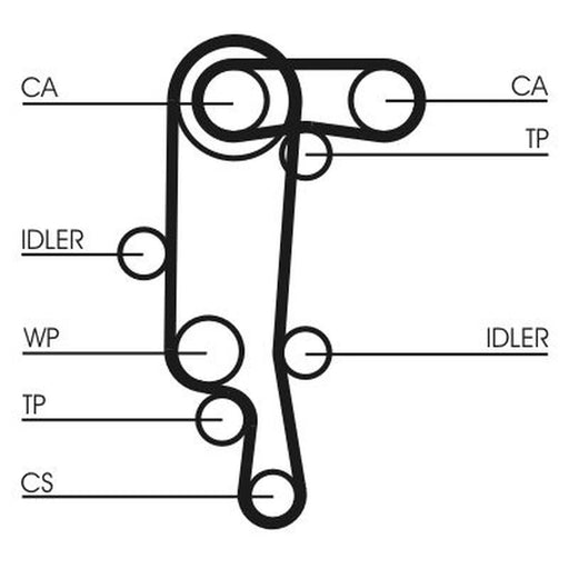Continental CTAM Timing Belt Kit with Rollers CT957K1
