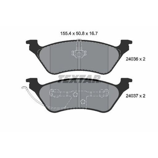 Textar Rear Brake Pad Set 2403605