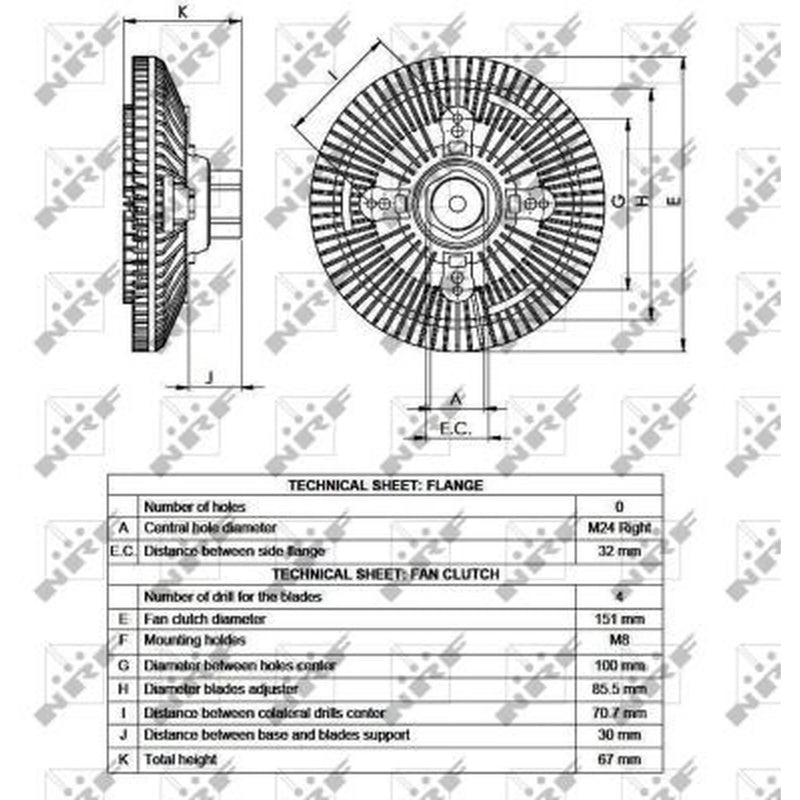 NRF Radiator Fan Clutch 49518