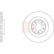 Apec 2 x Vented Rear Brake Discs DSK3386-x2