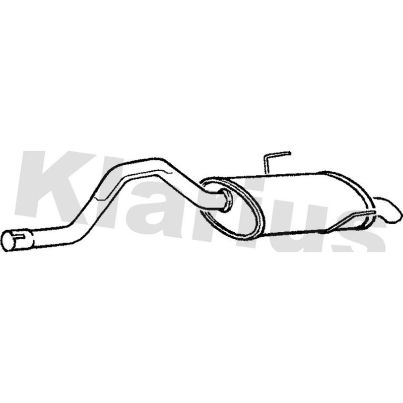Klarius Box With Tail Pipe Rear RN711G