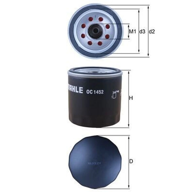Mahle Engine Oil Filter OC 1452