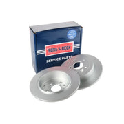 Borg & Beck 2 x Solid Rear Brake Discs BBD4599