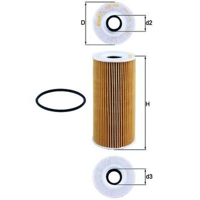 Mahle Engine Oil Filter OX 366D