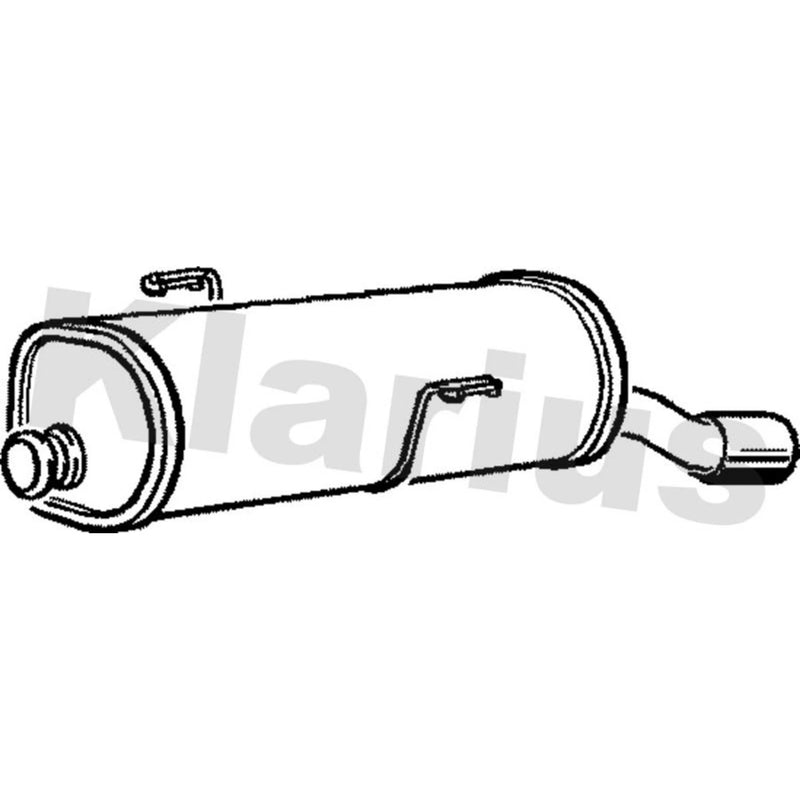 Klarius Box With Tail Pipe Rear PG627B