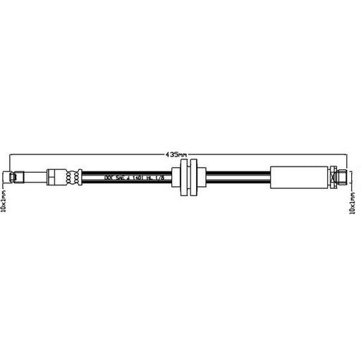 Abtex Brake Hydraulic Hose Line Right ABH1127