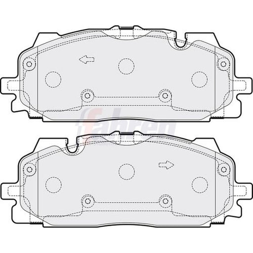 Fahren Front Brake Pad Set fits Audi A3 2021-2022