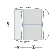 Outwell Parkville 200SA Inflatable Driveaway Campervan Awning - Outwell - Van Life Living